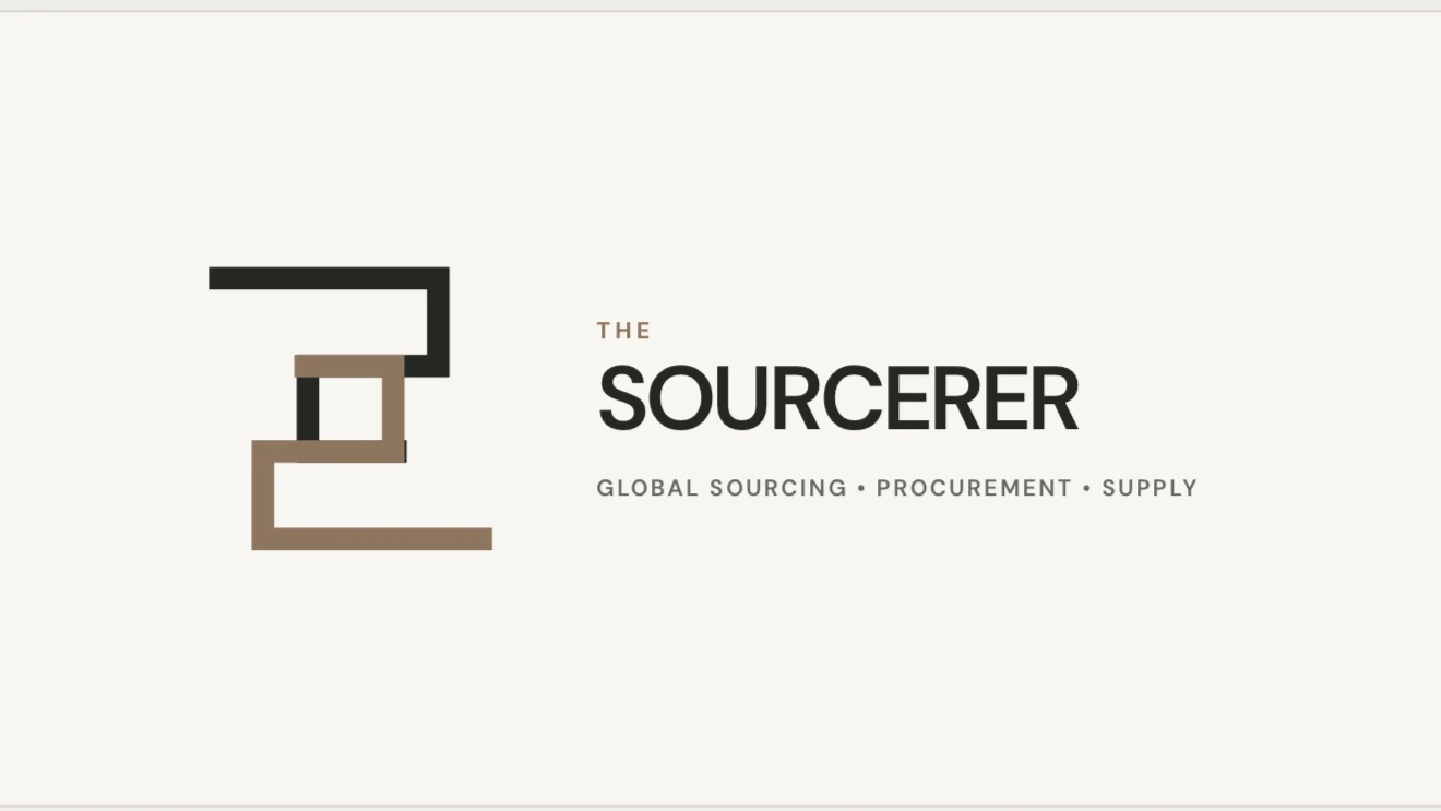 The Sourcerer logo: global sourcing, procurement and supply